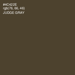 #4C422E - Judge Gray Color Image