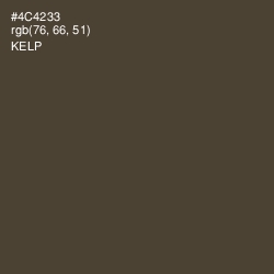#4C4233 - Kelp Color Image