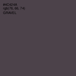 #4C424A - Gravel Color Image