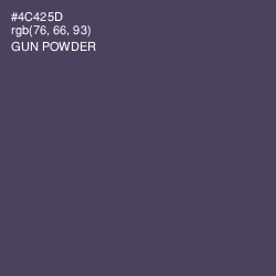 #4C425D - Gun Powder Color Image