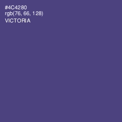 #4C4280 - Victoria Color Image