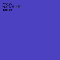 #4C42C1 - Indigo Color Image