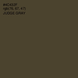 #4C432F - Judge Gray Color Image