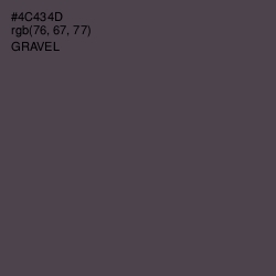 #4C434D - Gravel Color Image