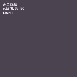 #4C4350 - Mako Color Image