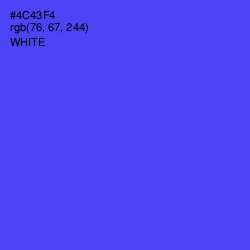 #4C43F4 - Royal Blue Color Image