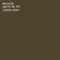 #4C442D - Judge Gray Color Image