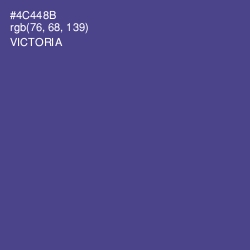 #4C448B - Victoria Color Image