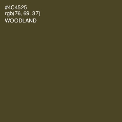 #4C4525 - Woodland Color Image