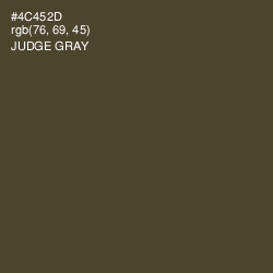#4C452D - Judge Gray Color Image