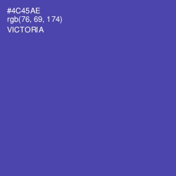 #4C45AE - Victoria Color Image