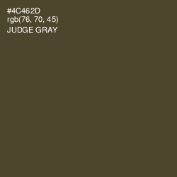 #4C462D - Judge Gray Color Image