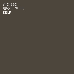 #4C463C - Kelp Color Image