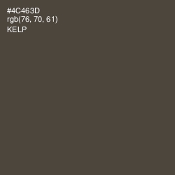 #4C463D - Kelp Color Image