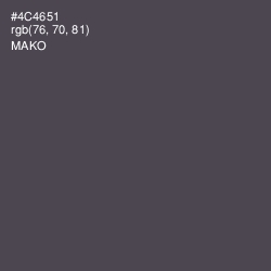 #4C4651 - Mako Color Image