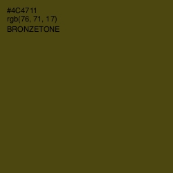 #4C4711 - Bronzetone Color Image