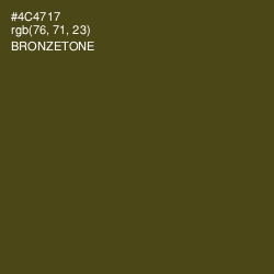 #4C4717 - Bronzetone Color Image