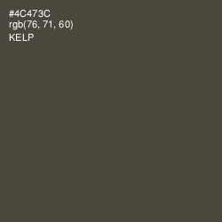 #4C473C - Kelp Color Image