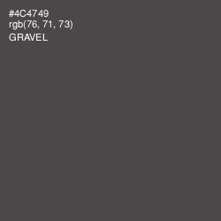 #4C4749 - Gravel Color Image