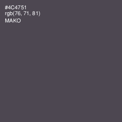 #4C4751 - Mako Color Image