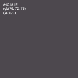 #4C484E - Gravel Color Image