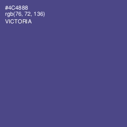 #4C4888 - Victoria Color Image