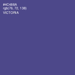 #4C488A - Victoria Color Image