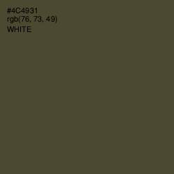 #4C4931 - Kelp Color Image
