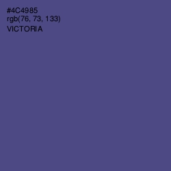 #4C4985 - Victoria Color Image