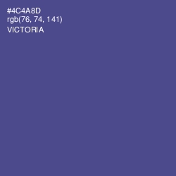 #4C4A8D - Victoria Color Image