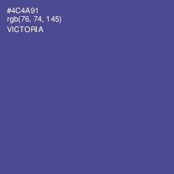 #4C4A91 - Victoria Color Image