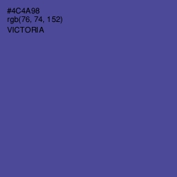 #4C4A98 - Victoria Color Image