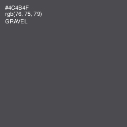 #4C4B4F - Gravel Color Image