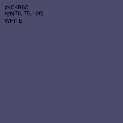 #4C4B6C - Mulled Wine Color Image