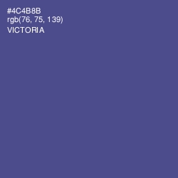 #4C4B8B - Victoria Color Image