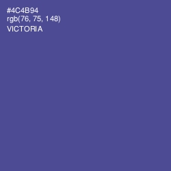 #4C4B94 - Victoria Color Image