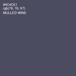 #4C4C61 - Mulled Wine Color Image