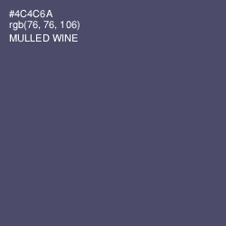 #4C4C6A - Mulled Wine Color Image