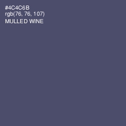 #4C4C6B - Mulled Wine Color Image