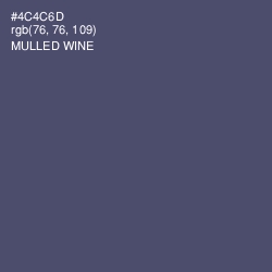 #4C4C6D - Mulled Wine Color Image