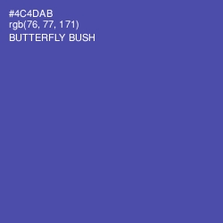 #4C4DAB - Butterfly Bush Color Image