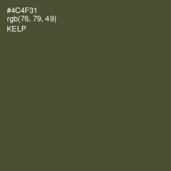 #4C4F31 - Kelp Color Image