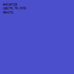 #4C4FCB - Indigo Color Image