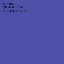 #4C50A6 - Butterfly Bush Color Image