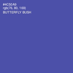 #4C50A9 - Butterfly Bush Color Image