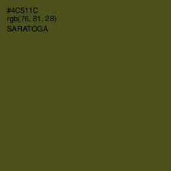 #4C511C - Saratoga Color Image