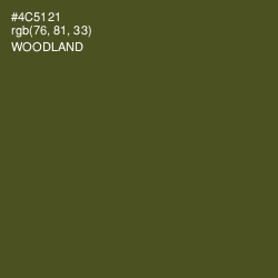 #4C5121 - Woodland Color Image