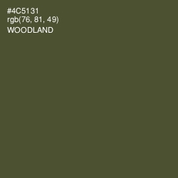 #4C5131 - Woodland Color Image