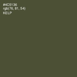 #4C5136 - Kelp Color Image