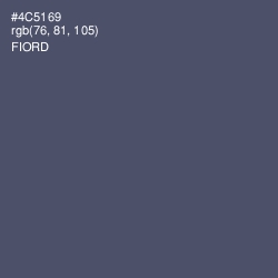 #4C5169 - Fiord Color Image